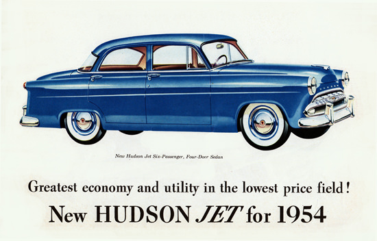 Hudson Jet 6 P Sedan 1954 Greatest Economy | Vintage Cars 1891-1970