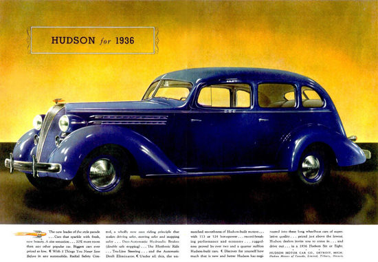 Hudson Sedan 1936 | Vintage Cars 1891-1970