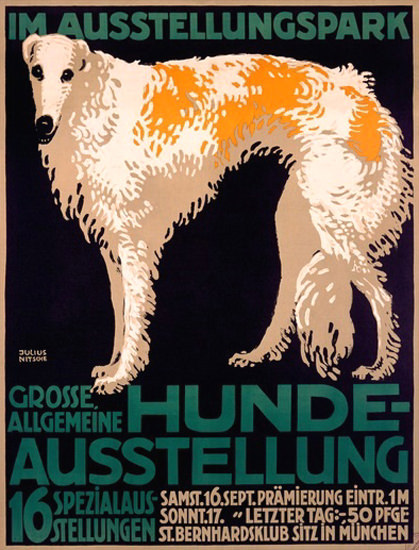 Hunde Ausstellung Ausstellungspark Muenchen | Vintage Ad and Cover Art 1891-1970