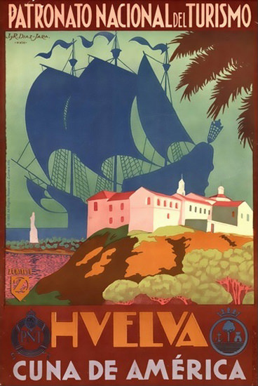 Hvelva Cuna De America | Vintage Travel Posters 1891-1970