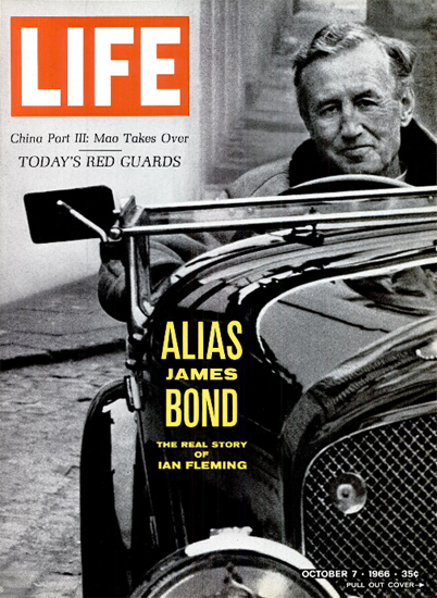 Ian Fleming alias James Bond 7 Oct 1966 Copyright Life Magazine | Life Magazine BW Photo Covers 1936-1970