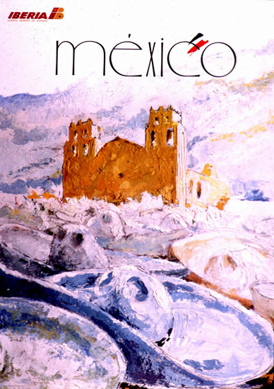 Iberia Mexico 1950 | Vintage Travel Posters 1891-1970