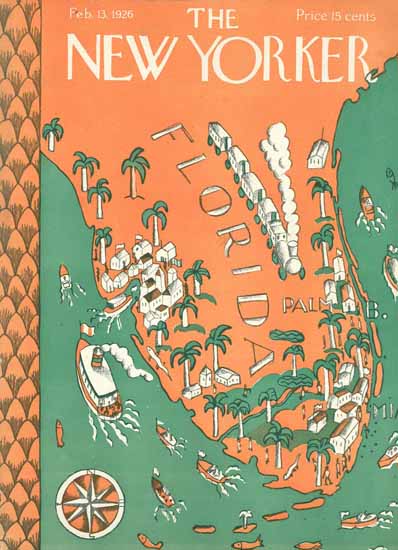 Ilonka Karasz The New Yorker 1926_02_13 Copyright | The New Yorker Graphic Art Covers 1925-1945