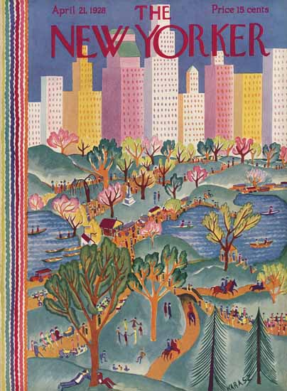 Ilonka Karasz The New Yorker 1928_04_21 Copyright | The New Yorker Graphic Art Covers 1925-1945