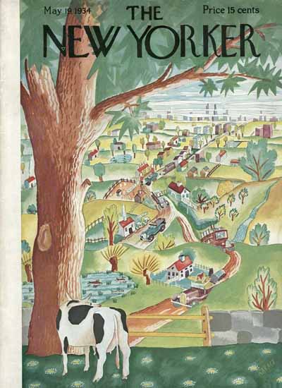 Ilonka Karasz The New Yorker 1934_05_19 Copyright | The New Yorker Graphic Art Covers 1925-1945