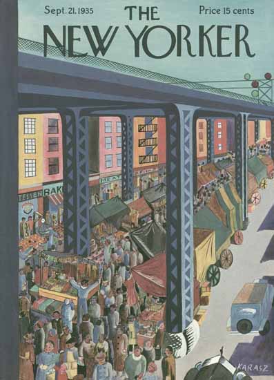 Ilonka Karasz The New Yorker 1935_09_21 Copyright | The New Yorker Graphic Art Covers 1925-1945