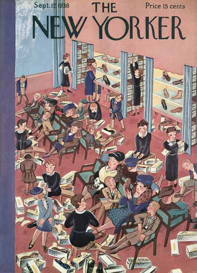 Ilonka Karasz The New Yorker 1938_09_17 Copyright | The New Yorker Graphic Art Covers 1925-1945