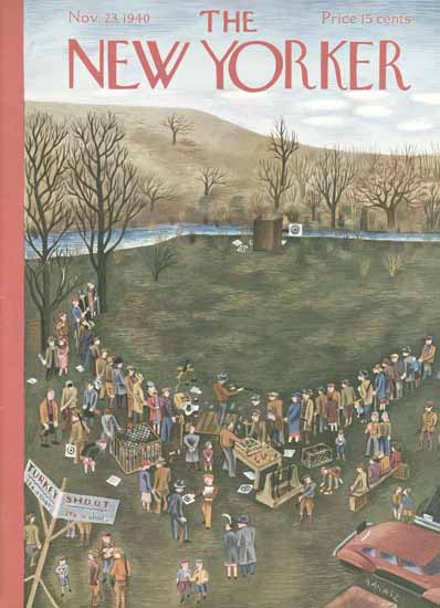 Ilonka Karasz The New Yorker 1940_11_23 Copyright | The New Yorker Graphic Art Covers 1925-1945