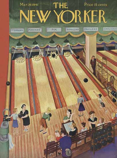 Ilonka Karasz The New Yorker 1941_03_29 Copyright | The New Yorker Graphic Art Covers 1925-1945