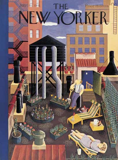 Ilonka Karasz The New Yorker 1941_07_19 Copyright | The New Yorker Graphic Art Covers 1925-1945