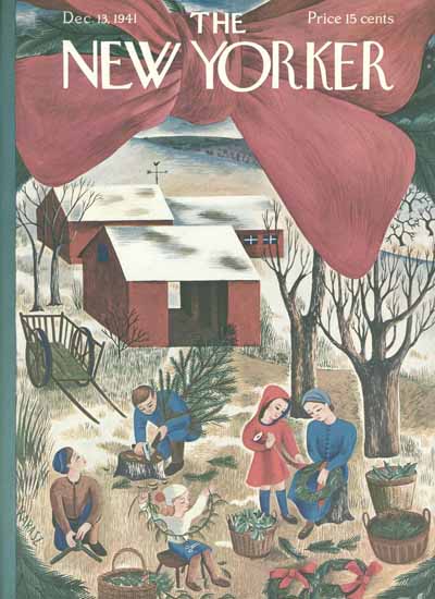 Ilonka Karasz The New Yorker 1941_12_13 Copyright | The New Yorker Graphic Art Covers 1925-1945