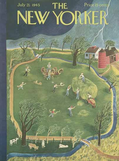 Ilonka Karasz The New Yorker 1945_07_21 Copyright | The New Yorker Graphic Art Covers 1925-1945