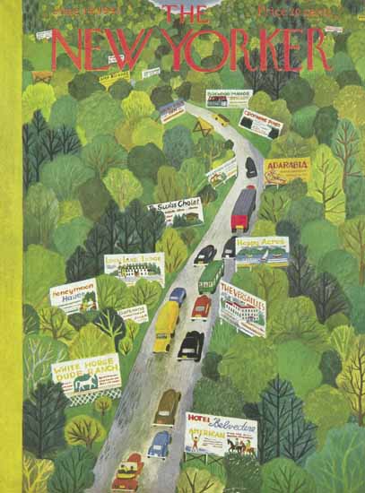 Ilonka Karasz The New Yorker 1947_06_14 Copyright | The New Yorker Graphic Art Covers 1946-1970