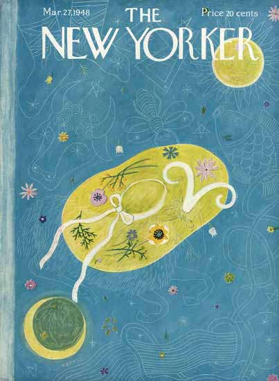 Ilonka Karasz The New Yorker 1948_03_27 Copyright | The New Yorker Graphic Art Covers 1946-1970