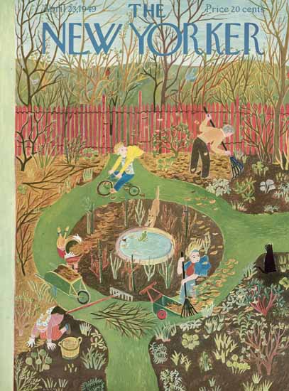 Ilonka Karasz The New Yorker 1949_04_23 Copyright | The New Yorker Graphic Art Covers 1946-1970