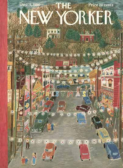 Ilonka Karasz The New Yorker 1950_12_09 Copyright | The New Yorker Graphic Art Covers 1946-1970