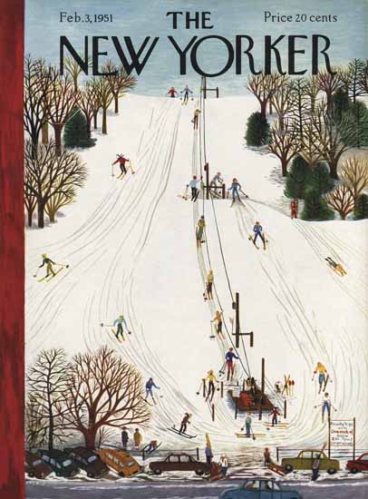 Ilonka Karasz The New Yorker 1951_02_03 Copyright | The New Yorker Graphic Art Covers 1946-1970