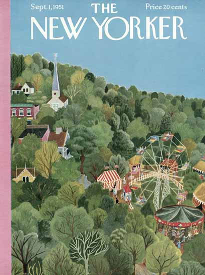 Ilonka Karasz The New Yorker 1951_09_01 Copyright | The New Yorker Graphic Art Covers 1946-1970