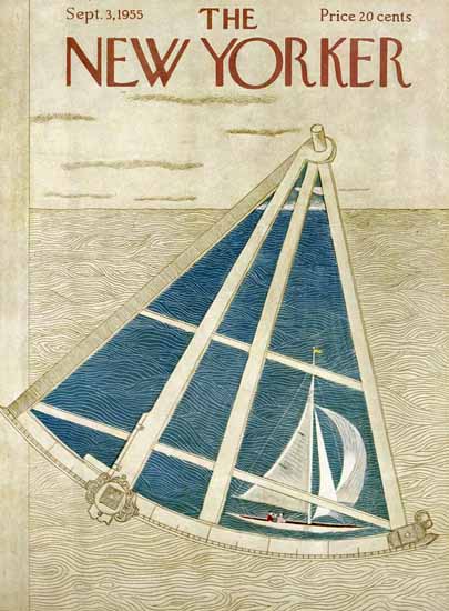 Ilonka Karasz The New Yorker 1955_09_03 Copyright | The New Yorker Graphic Art Covers 1946-1970