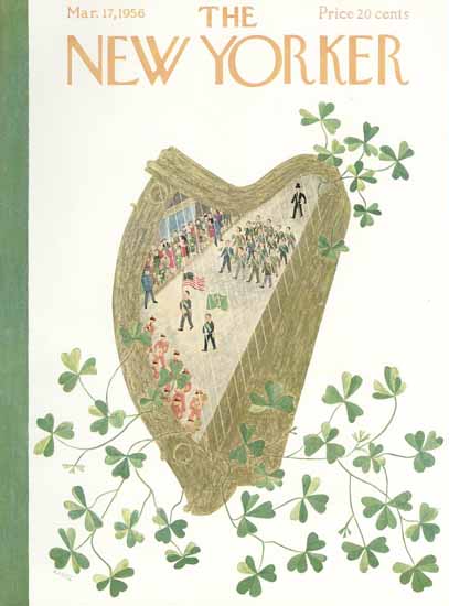 Ilonka Karasz The New Yorker 1956_03_17 Copyright | The New Yorker Graphic Art Covers 1946-1970