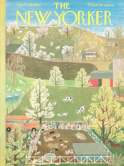 Ilonka Karasz The New Yorker 1961_04_29 Copyright | The New Yorker Graphic Art Covers 1946-1970