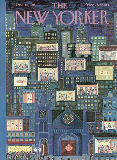 Ilonka Karasz The New Yorker 1961_12_16 Copyright | The New Yorker Graphic Art Covers 1946-1970