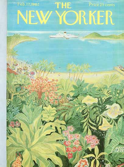 Ilonka Karasz The New Yorker 1962_02_17 Copyright | The New Yorker Graphic Art Covers 1946-1970