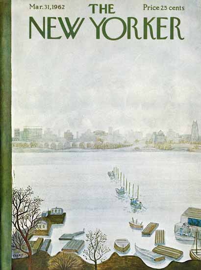 Ilonka Karasz The New Yorker 1962_03_31 Copyright | The New Yorker Graphic Art Covers 1946-1970