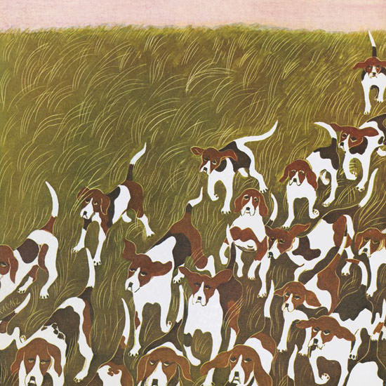 Ilonka Karasz The New Yorker 1965_11_06 Copyright crop | Best of 1960s Ad and Cover Art