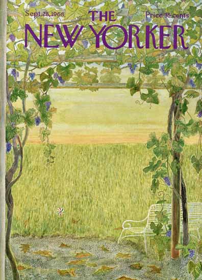 Ilonka Karasz The New Yorker 1968_09_28 Copyright | The New Yorker Graphic Art Covers 1946-1970