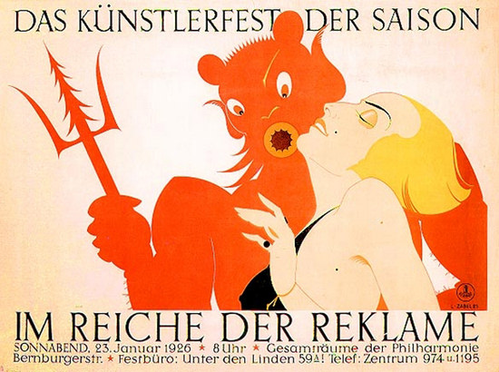 Im Reiche Der Reklame Kuenstler Fest 1925 | Sex Appeal Vintage Ads and Covers 1891-1970