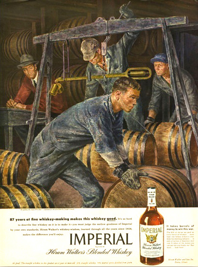 Imperial Hiram Walker Blended Whiskey 2 | Vintage Ad and Cover Art 1891-1970