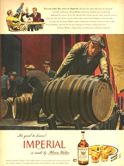 Imperial Hiram Walker Blended Whiskey 7 | Vintage Ad and Cover Art 1891-1970