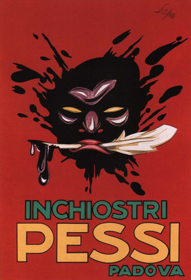 Inchiostri Pessi Padova Italy Italia | Vintage Ad and Cover Art 1891-1970