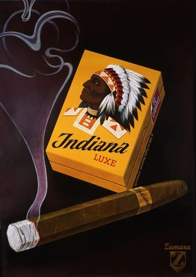 Indiana Luxe Cigares | Vintage Ad and Cover Art 1891-1970