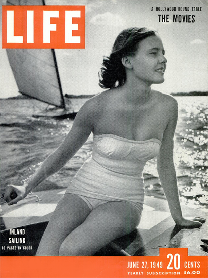 Inland Sailing in Color 27 Jun 1949 Copyright Life Magazine | Life Magazine BW Photo Covers 1936-1970