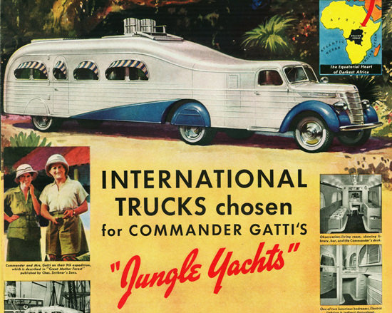 Int Trucks Jungle Yacht Commander Gatti 1939 | Vintage Cars 1891-1970