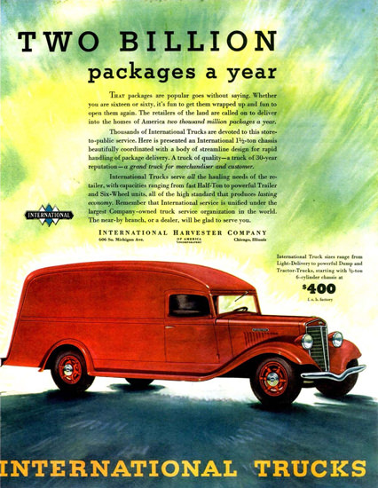 International Trucks Model C20 DeliveryVan 1935 | Vintage Cars 1891-1970