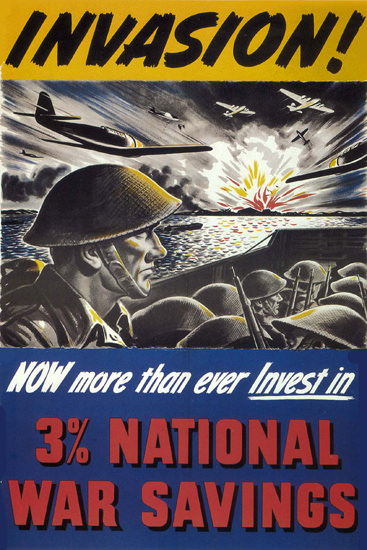 Invasion More Than Ever Invest In War Savings | Mad Men Art | Vintage ...