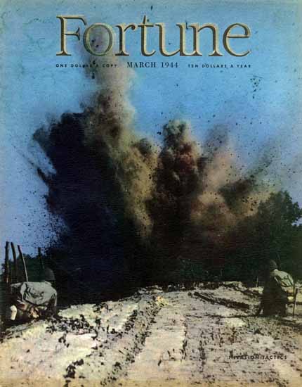 Invasion Tactics Fortune Magazine March 1944 Copyright | Fortune Magazine Graphic Art Covers 1930-1959