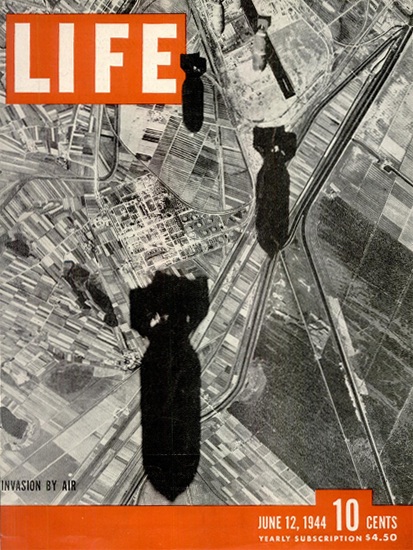 Invasion by Air 12 Jun 1944 Copyright Life Magazine | Life Magazine BW Photo Covers 1936-1970