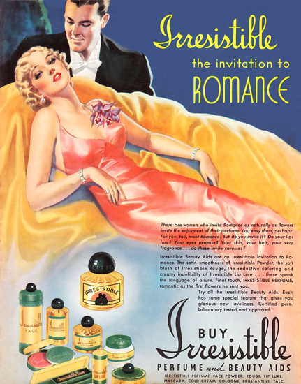 Irresistible Parfume Romance | Sex Appeal Vintage Ads and Covers 1891-1970