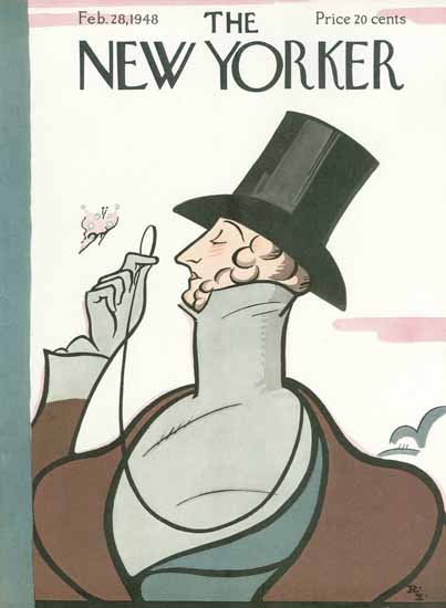 Irvin the Typeface of The New Yorker 1948_02_28 Copyright | The New Yorker Graphic Art Covers 1946-1970