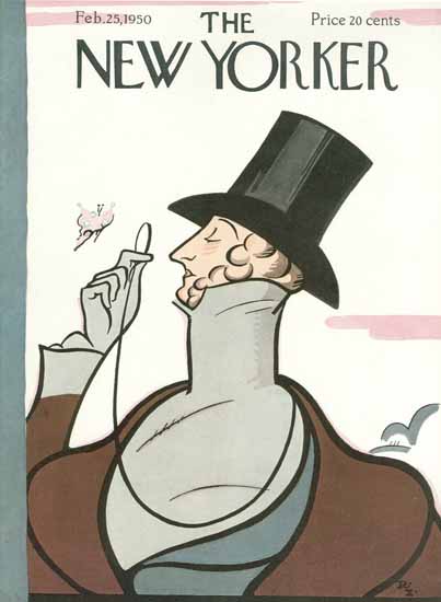 Irvin the Typeface of The New Yorker 1950_02_25 Copyright | The New Yorker Graphic Art Covers 1946-1970