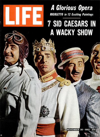 Isaac Sidney Caesar a Wacky Show 30 Nov 1962 Copyright Life Magazine | Life Magazine Color Photo Covers 1937-1970