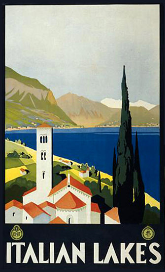 Italian Lakes Italy | Vintage Travel Posters 1891-1970