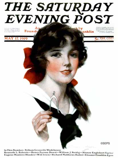 J Knowles Hare Cover Artist Saturday Evening Post 1919_05_17 | The Saturday Evening Post Graphic Art Covers 1892-1930