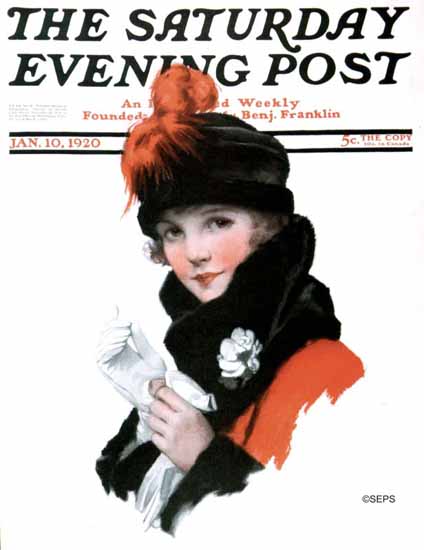 J Knowles Hare Saturday Evening Post 1920_01_10 | The Saturday Evening Post Graphic Art Covers 1892-1930