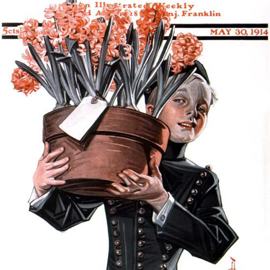 JC Leyendecker Artist Saturday Evening Post 1914_05_30 Copyright crop | Best of 1891-1919 Ad and Cover Art