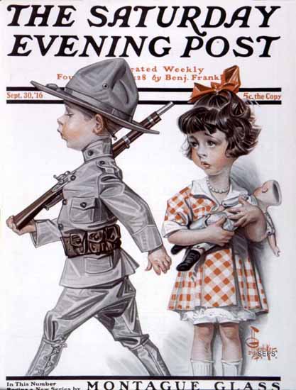 JC Leyendecker Artist Saturday Evening Post 1916_09_30 | The Saturday Evening Post Graphic Art Covers 1892-1930